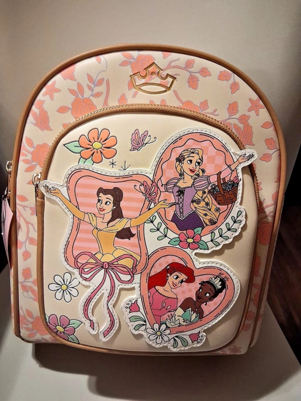 Bioworld Disney Princesses All Over Print Mini-Backpack Floral Mini-Backpack